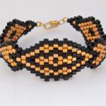 Bead Woven Bracelet Black a..