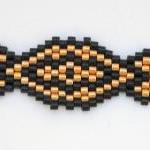 Bead Woven Bracelet Black a..
