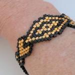 Bead Woven Bracelet Black a..