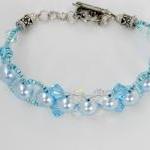 Crystals and Pearls Bracele..