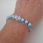 Crystals and Pearls Bracele..