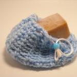 Soap Saver Scrubby in Blue