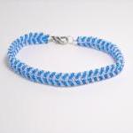 Bead Woven Bracelet Aqua Bl..