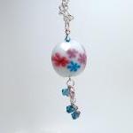 Lampwork Necklace Flowers a..