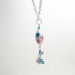 Lampwork Necklace Flowers a..